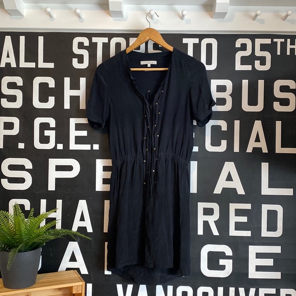 Monk & Lou Black Silk Dress - Small - Picture 1 of 3